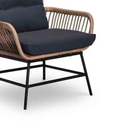 BUITEN Living Dex Wicker Loungestoel Tuin | Wicker + Aluminium | Bamboe Antraciet -Tuinmeubel Winkel 1200x1200 178