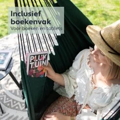 Vita5 XXL Hangstoel | Binnen&Buiten Hangnest | Incl. 2 Kussens En Boekenvak | Volwassenen&Kinderen | Hangmatstoel Tot 225kg | Donkergroen 15 Vita5 XXL Hangstoel | Binnen&Buiten Hangnest | Incl. 2 Kussens En Boekenvak | Volwassenen&Kinderen | Hangmatstoel Tot 225kg | Donkergroen -Tuinmeubel Winkel 1200x1200 185