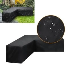 Merkloos Beschermhoes Voor Lounge Set - 215x87x80cm - Zwart - Tuin Set Beschermer - Afdekhoes Voor Lounge Bank - De Ideale Bescherming Voor Je Tuinmeubelen -Tuinmeubel Winkel 1200x1200 20