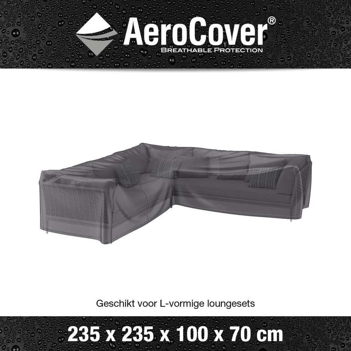 Aerocover Loungesethoes - L-vorm - L 255 X L 255 X B 100 X H 70 Cm 4 Aerocover Loungesethoes - L-vorm - L 255 X L 255 X B 100 X H 70 Cm - Afbeelding 4