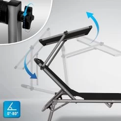 Sens Design Zonnebed - Ligbed Inklapbaar Met Zonneklep - Zwart -Tuinmeubel Winkel 1200x1200 258