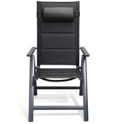 Casaria Tuinstoel Aluminium - 2 Stuks Inklapbaar - Antraciet -Tuinmeubel Winkel 1200x1200 328