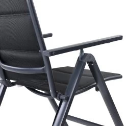 Casaria Tuinstoel Aluminium - 2 Stuks Inklapbaar - Antraciet -Tuinmeubel Winkel 1200x1200 332