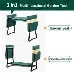 Uten - Kniebankje Tuin - Knie Steun - Tuinkruk Inklapbaar - Kniesteun Tuinieren - Kniekussen - Tot 150 Kg - Groen -Tuinmeubel Winkel 1200x1200 339
