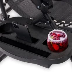 LifeGoods Opvouwbare Tuinstoelen - Verstelbaar Zonnescherm - 2 Stuks - 30°-90° Verstelbaar - Metaal - Zwart -Tuinmeubel Winkel 1200x1200 360