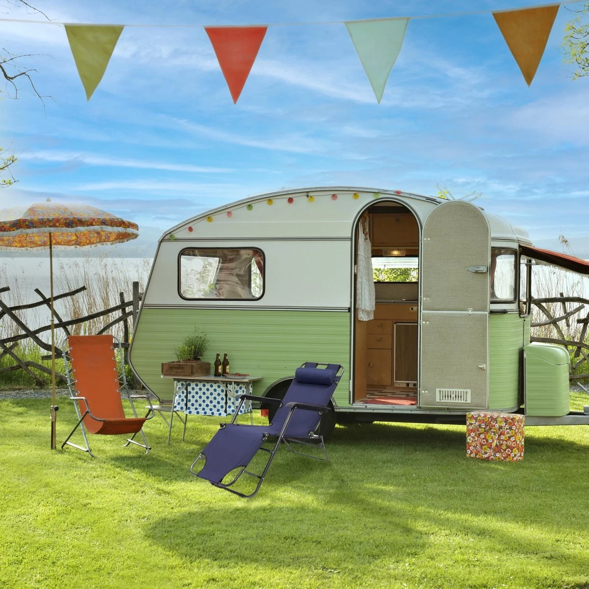 Relaxdays Ligstoel Inklapbaar - Ligbed Met Hoofdsteun - Strandstoel Verstelbaar - Camping - Donkerblauwe 2 Relaxdays Ligstoel Inklapbaar - Ligbed Met Hoofdsteun - Strandstoel Verstelbaar - Camping - Donkerblauwe - Afbeelding 2