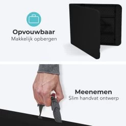 LifeGoods Klaptafel - Inklapbaar - 70x180cm - Verstelbare Vouwtafel - Weerbestendig - Zwart -Tuinmeubel Winkel 1200x1200 415