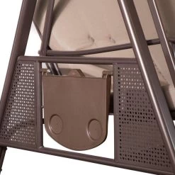 SORARA® Luxe Schommelbank Met Zonnescherm - Bruin - Zware Kwaliteit. 11 SORARA® Luxe Schommelbank Met Zonnescherm - Bruin - Zware Kwaliteit. -Tuinmeubel Winkel 1200x1200 43