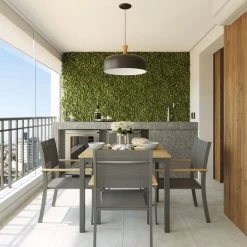 NATERIAL - Tuintafel Vierkant ORIS - 4 Personen - Houten Tafel 90x90 Cm - Aluminium - Met Houten Blad - Eucalyptus -Tuinmeubel Winkel 1200x1200 459