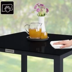 Casaria – Tuintafel – Aluminium – 90x90x75cm –Antraciet -Tuinmeubel Winkel 1200x1200 469