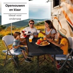 Sens Design Tuintafel Kunststof - Campingtafel Inklapbaar - Rotan-Look -Tuinmeubel Winkel 1200x1200 476