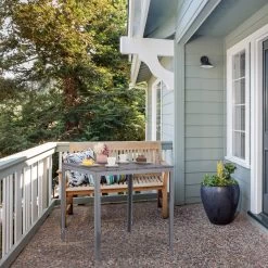 Relaxdays Tuintafel Vierkant - Grijze Buitentafel - Eettafel Tuin - Moderne Balkontafel -Tuinmeubel Winkel 1200x1200 480