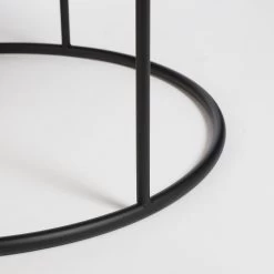 Mica Decorations Leandro Bijzettafel - Set Van 2 - H45 X Ø45 Cm - Zwart -Tuinmeubel Winkel 1200x1200 493