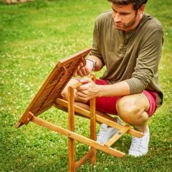 Merkloos EezyLife Houten Bijzettafel - 46x46x46cm - Acacia Hout - Tuintafel -Tuinmeubel Winkel 1200x1200 499