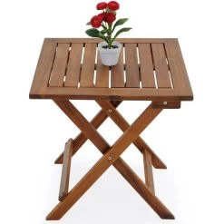 Merkloos EezyLife Houten Bijzettafel - 46x46x46cm - Acacia Hout - Tuintafel -Tuinmeubel Winkel 1200x1200 501