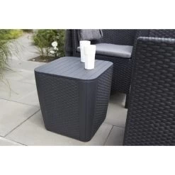 ALLIBERT Keter Luzon Opbergtafel - 39x39x43cm - Donkergrijs -Tuinmeubel Winkel 1200x1200 503