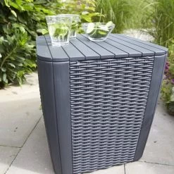 ALLIBERT Keter Luzon Opbergtafel - 39x39x43cm - Donkergrijs -Tuinmeubel Winkel 1200x1200 504