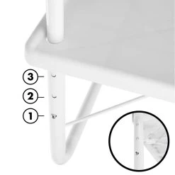 Luxe Inklapbare Balkontafel – 52 X 40 X 56cm – Wit – Hangend – Balkonbar – Balkontafels – Balkontafeltje – Hangtafel Balkon – Balcony Table – Voor Aan Het Balkon – Ophangbaar – Opklapbaar – Tafel – Inklapbaar – Buiten – Tafeltje – Klaptafel -Tuinmeubel Winkel 1200x1200 525