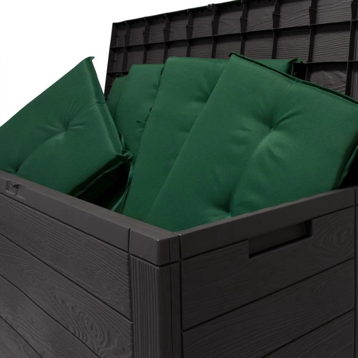 Merkloos Woody Tuin Opbergbox - 324 Liter 45x120x60 Cm - Tuinkussenbox - Antraciet/bruin 6 Merkloos Woody Tuin Opbergbox - 324 Liter 45x120x60 Cm - Tuinkussenbox - Antraciet/bruin - Afbeelding 6