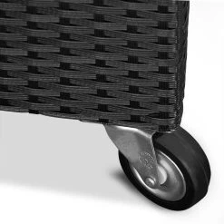 Casaria Wicker Opbergbox - Waterdicht 121,5cm Met Wielen - Grijs -Tuinmeubel Winkel 1200x1200 571