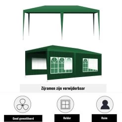 Merkloos Partytent - Paviljoen Opvouwbaar - Easy Up Tuintent Met Zijpanelen - Groen/ 6m X 3m/ 120g/m² 9 Merkloos Partytent - Paviljoen Opvouwbaar - Easy Up Tuintent Met Zijpanelen - Groen/ 6m X 3m/ 120g/m² -Tuinmeubel Winkel 1200x1200 582