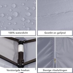 LifeGoods Partytent - 3x3 M - Zijwanden - Easy Up - Opvouwbaar - Waterdicht - Draagtas Met Wieltjes - Donkergrijs 20 LifeGoods Partytent - 3x3 M - Zijwanden - Easy Up - Opvouwbaar - Waterdicht - Draagtas Met Wieltjes - Donkergrijs -Tuinmeubel Winkel 1200x1200 593