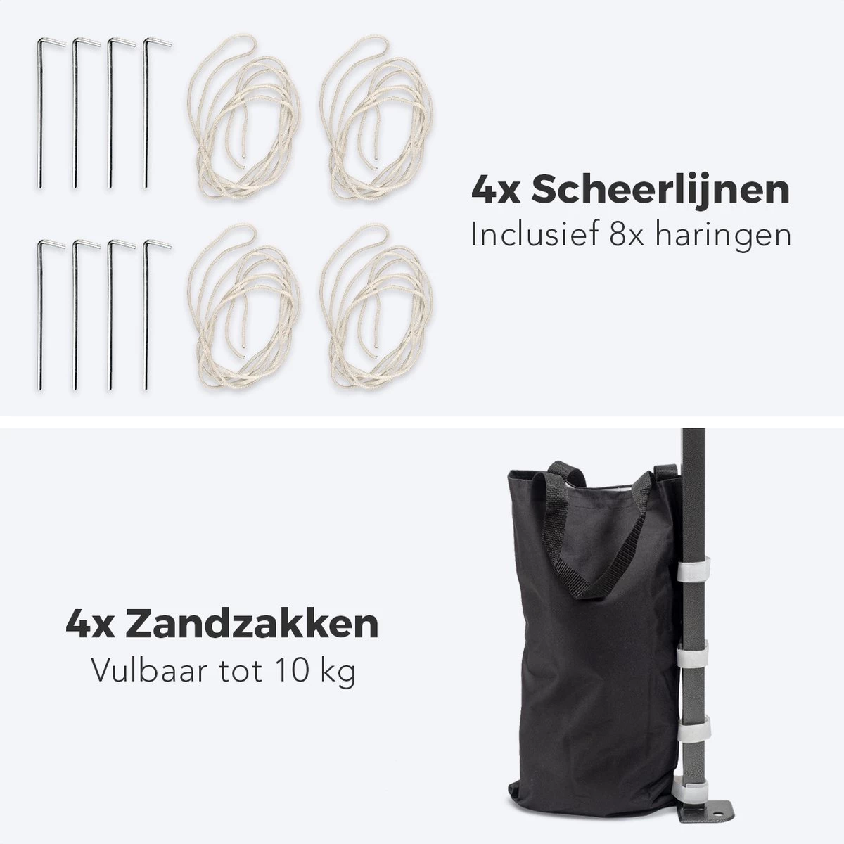 LifeGoods Partytent - 3x3 M - Zijwanden - Easy Up - Opvouwbaar - Waterdicht - Draagtas Met Wieltjes - Donkergrijs 11 LifeGoods Partytent - 3x3 M - Zijwanden - Easy Up - Opvouwbaar - Waterdicht - Draagtas Met Wieltjes - Donkergrijs - Afbeelding 11