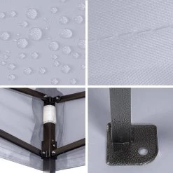 LifeGoods Partytent - 3x3 M - Easy Up - Opvouwbaar - Waterdicht - Draagtas Met Wieltjes - Donkergrijs -Tuinmeubel Winkel 1200x1200 603