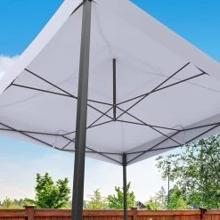 LifeGoods Partytent - 3x3 M - Easy Up - Opvouwbaar - Waterdicht - Draagtas Met Wieltjes - Donkergrijs -Tuinmeubel Winkel 1200x1200 606