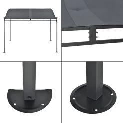 Pergola Tuinpaviljoen 300x250x243 Cm Antraciet Donkergrijs 11 Pergola Tuinpaviljoen 300x250x243 Cm Antraciet Donkergrijs -Tuinmeubel Winkel 1200x1200 608