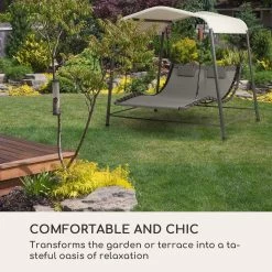 Blumfeldt Palermo Schommelbank - Hollywoodschommel 130 X 207 Cm - Ligbed Met Dak - Schommelstoel Voor 2 Personen - Tuinbank Inclusief Nekkussens - Stalen Frame En Polyester Dak - Grijs 18 Blumfeldt Palermo Schommelbank - Hollywoodschommel 130 X 207 Cm - Ligbed Met Dak - Schommelstoel Voor 2 Personen - Tuinbank Inclusief Nekkussens - Stalen Frame En Polyester Dak - Grijs -Tuinmeubel Winkel 1200x1200 61