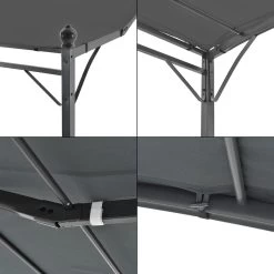 Pergola Tuinpaviljoen 300x250x243 Cm Antraciet Donkergrijs 13 Pergola Tuinpaviljoen 300x250x243 Cm Antraciet Donkergrijs -Tuinmeubel Winkel 1200x1200 610