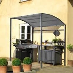 Merkloos Barbecue Overkapping Afm. 233 X 145 Cm Zwart -Tuinmeubel Winkel 1200x1200 614
