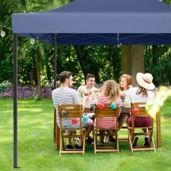 LifeGoods Partytent - 3x4.5 M - Easy Up - Opvouwbaar - Waterdicht - Draagtas Met Wieltjes - Donkerblauw -Tuinmeubel Winkel 1200x1200 634