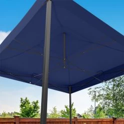 LifeGoods Partytent - 3x3 M - Zijwanden - Easy Up - Opvouwbaar - Waterdicht - Draagtas Met Wieltjes - Donkerblauw -Tuinmeubel Winkel 1200x1200 668