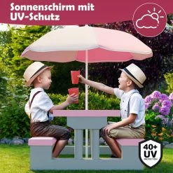 Spielwerk Kinder Tuinset – Incl. Parasol UV-bescherming - Roze Grijs 11 Spielwerk Kinder Tuinset – Incl. Parasol UV-bescherming - Roze Grijs -Tuinmeubel Winkel 1200x1200 700