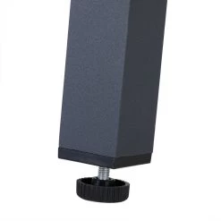 Tuinset 4 + 1 Klapstoelen Tuintafel – Aluminium 80x80cm - Grijs -Tuinmeubel Winkel 1200x1200 743