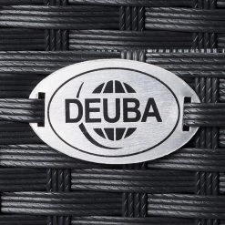 Casaria Tuinbank Polyrattan – 2 Zitter Incl. Tafel & Kussens – Zwart -Tuinmeubel Winkel 1200x1200 754