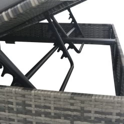 Prolenta Premium - Loungebed Met Parasol Poly Rattan Grijs -Tuinmeubel Winkel 1200x1200 760