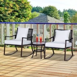 Outsunny Tuinset 7-delig Schommelstoel Set Zitgroep Met Kussens Rotan Bruin 863-030 -Tuinmeubel Winkel 1200x1200 762