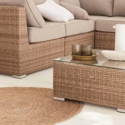 Premium Loungeset - VITTORIA - Rond Wicker– 5 Plaatsen, Naturel/beige -Tuinmeubel Winkel 1200x1200 833