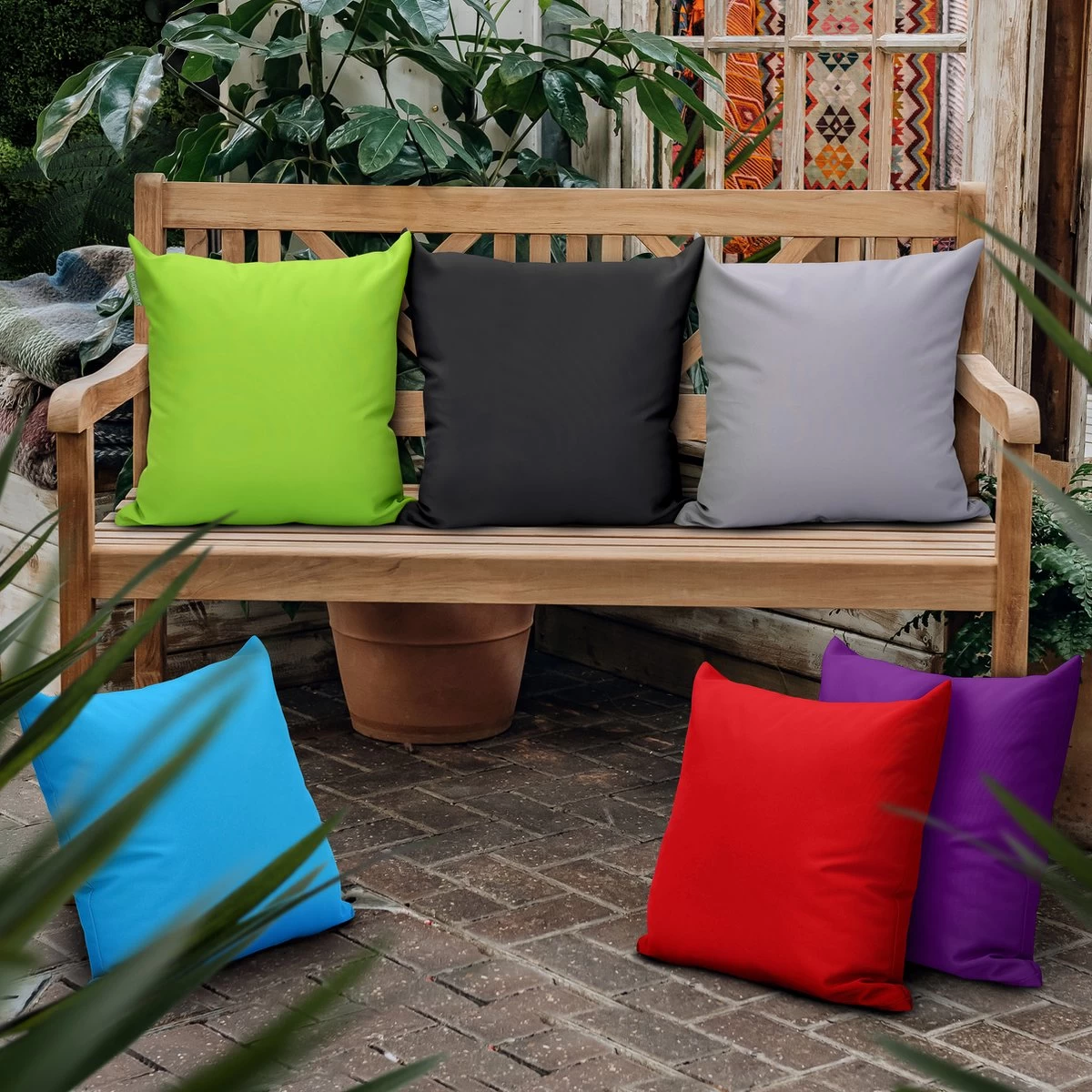 Gardenista Sierkussens - Hollow Fibre Gevuld 45cm Binnenkussen - Tuinkussens Voor Binnen En Buiten - Kussentjes Woonkamer 3 Gardenista Sierkussens - Hollow Fibre Gevuld 45cm Binnenkussen - Tuinkussens Voor Binnen En Buiten - Kussentjes Woonkamer - Afbeelding 3