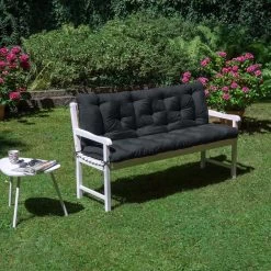 Beautissu Tuinbank Kussen Flair BR - Kussens Voor Tuinmeubelen 120 X 50 X 50 Cm Grafiet Grijs - Zitkussen En Rugkussen -Tuinmeubel Winkel 1200x1200 887