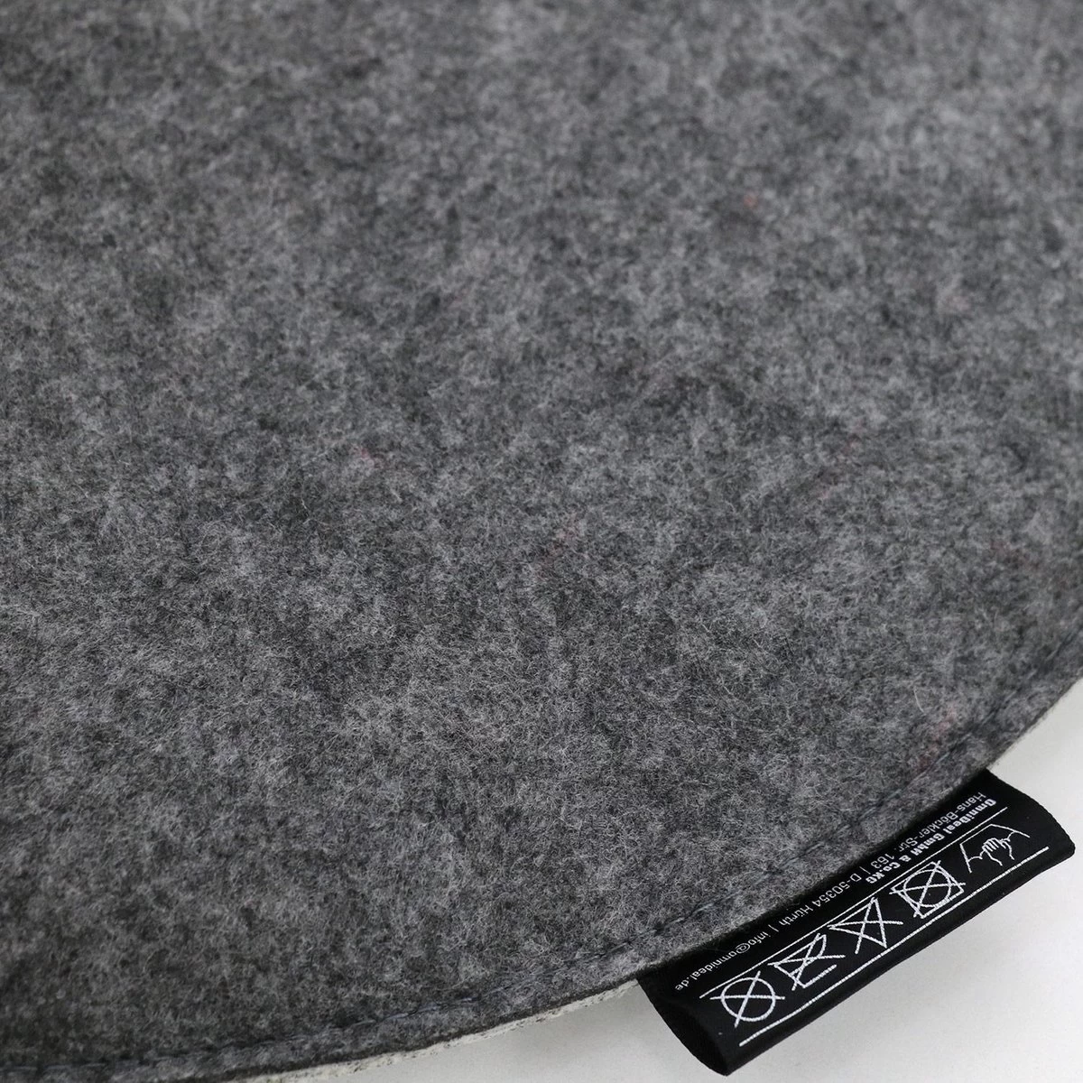 30mm Vilten Zitkussen Rond - Ø 35cm Stoelkussen Stoelpad Zacht 2-kleurig Grijs 8 30mm Vilten Zitkussen Rond - Ø 35cm Stoelkussen Stoelpad Zacht 2-kleurig Grijs - Afbeelding 8