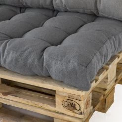 2L Home & Garden Rugkussen Metro Grijs - 60 X 40cm -Tuinmeubel Winkel 1200x1200 941