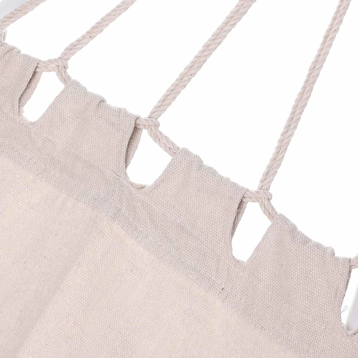 Detex Hangmat Met Franjes - 320x150cm – Belastbaar Tot 300kg Beige 6 Detex Hangmat Met Franjes - 320x150cm – Belastbaar Tot 300kg Beige - Afbeelding 6