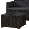Polyrotan Loungeset Punta Cana L - Zwart