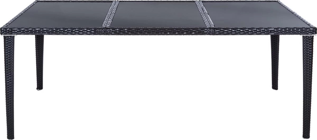 Tectake - Tuinmeubelset - 8 Persoons - Zwart 6 Tectake - Tuinmeubelset - 8 Persoons - Zwart - Afbeelding 6