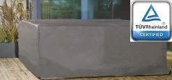 Weersbestendige Beschermhoes Loungeset / Tuinset (met Hoge Tafel) | 260 X 260 X 95 Cm | Premium | Waterproof | TÜV Rheinland Gecertificeerd | Hoes Voor Tuin | Waterdicht | Solution Dyed (verkleuring Onmogelijk) | Grijs / Antraciet -Tuinmeubel Winkel 1200x559