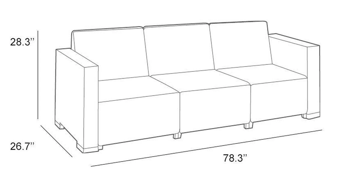 Allibert California Loungeset - 5 Personen - Cappuccino 16 Allibert California Loungeset - 5 Personen - Cappuccino - Afbeelding 16
